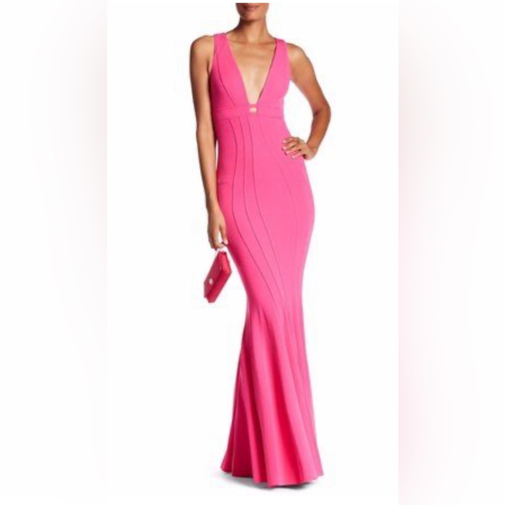 NWT Zac Zac Posen Ariana Gown Sleeveless  Bodycon Pink Dress MSRP $690 Size 4